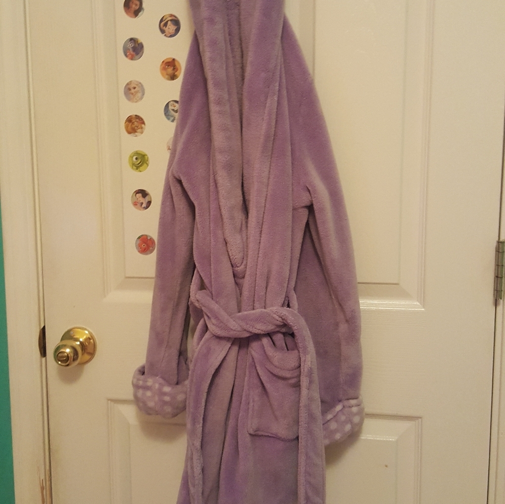 Purple bath robe